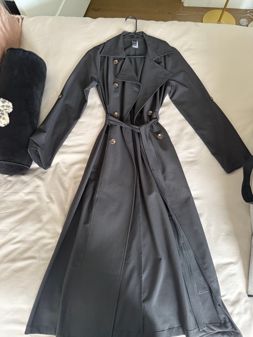 Windsor Black Trench Jacket